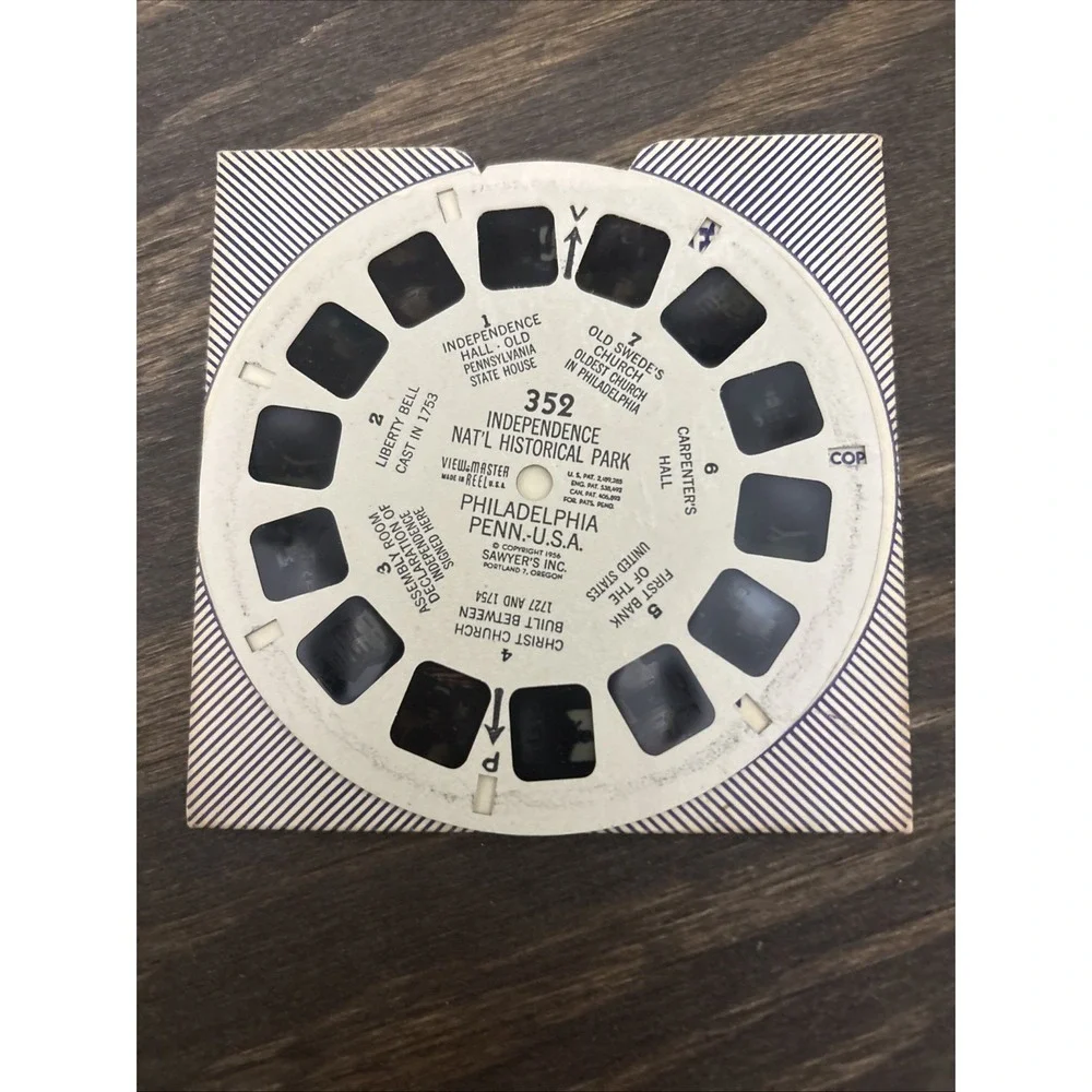 Lot Of 11 Vintage Sawyer's View Master Reels, 7 More Wonders Of The World